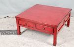 Code:A028<br/>Description:Ming Style Red Coffee table<br/>Please call Laura @ 81000428 for Special Price<br/>Size:97X97X46Cm